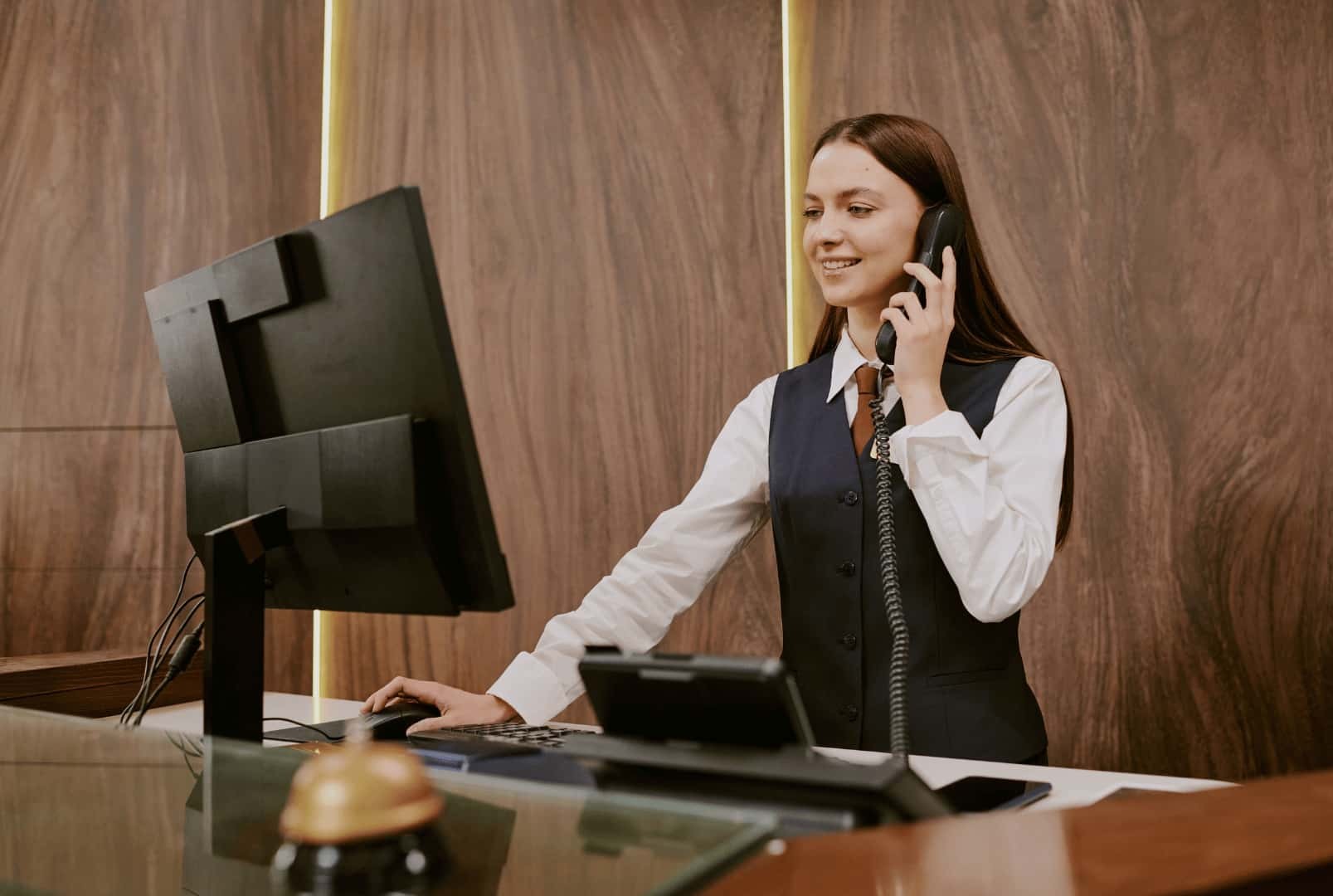 temporary receptionist