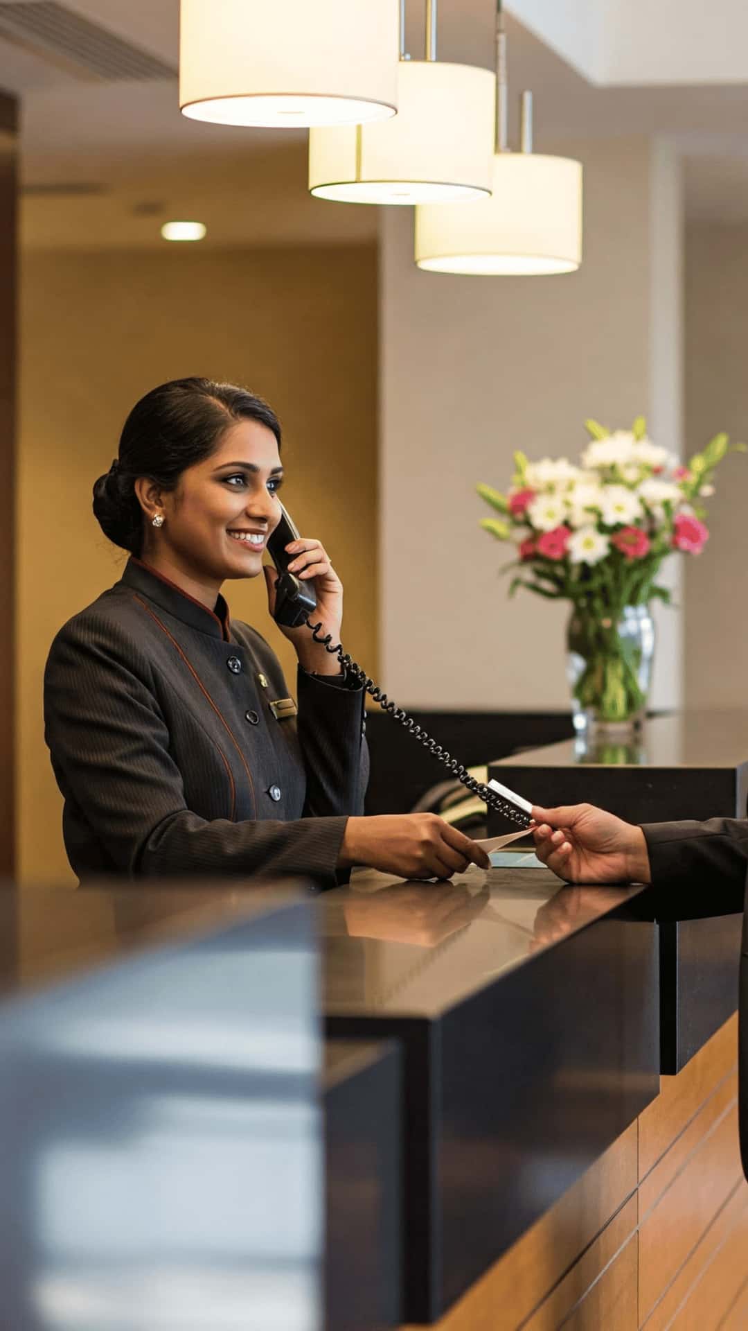temporary receptionist